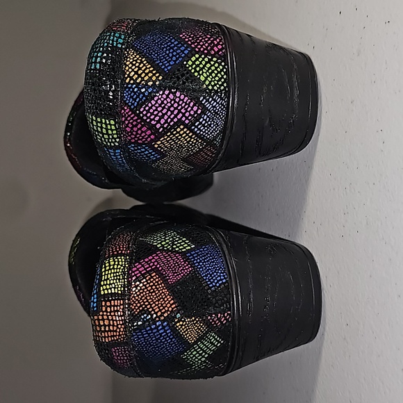 Klogs Portland Puzzle Multi-Colo Leather upper clogs 8.5M VGUC - Picture 10 of 15